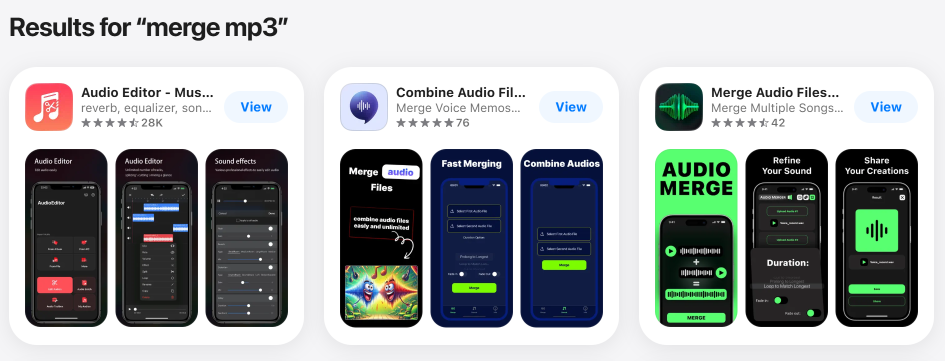 How to Merge MP3 Files on iPhone